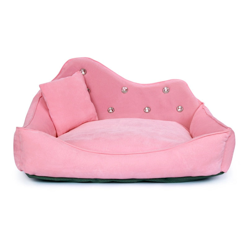 Stilig og luksuriøs hundesofa i topp kvalitet. Velg mellom Rosa eller Grå farge