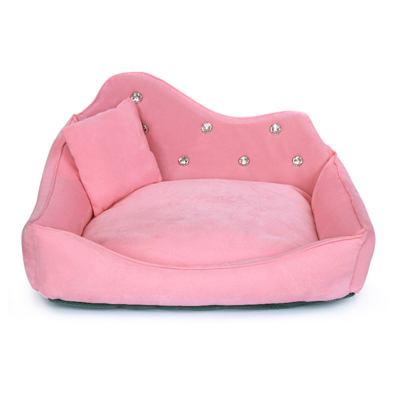 Stilig og luksuriøs hundesofa i topp kvalitet. Velg mellom Rosa eller Grå farge