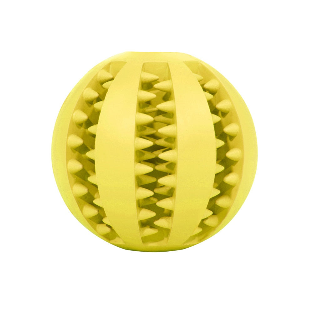 Tyggeball som kan fylles med godbiter. 3 forskjellige størrelser og 6 forskjellige farger